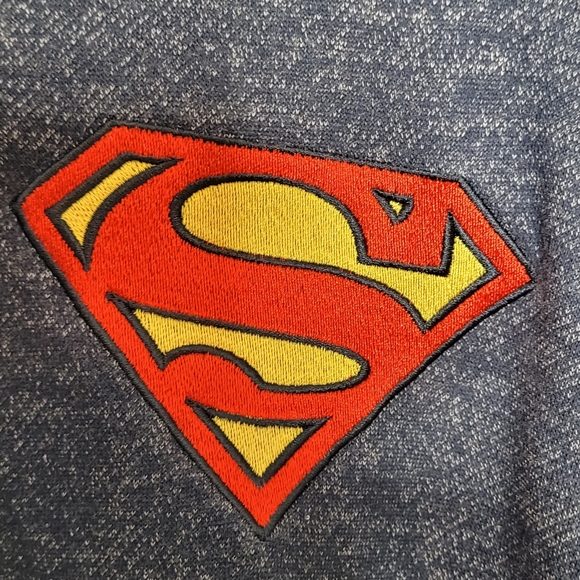 Superman Varsity Sweater Jacket Mens L - Picture 3 of 5